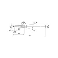 三菱マテリアル インパクトミラクルエンドミル VF3XBR0100T0054L040 1本（直送品）