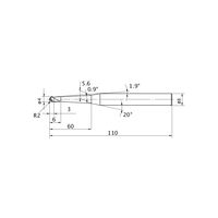 三菱マテリアル インパクトミラクルエンドミル VF3XBR0200T0054L060 1本（直送品）