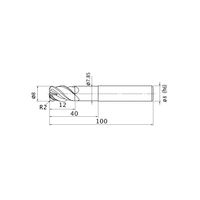 三菱マテリアル インパクトミラクルエンドミル VFHVRBD0800R20N040 1本（直送品）