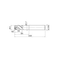 三菱マテリアル インパクトミラクルエンドミル VFHVRBD1200R20N084 1本（直送品）