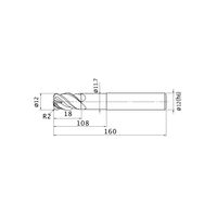 三菱マテリアル インパクトミラクルエンドミル VFHVRBD1200R20N108 1本（直送品）