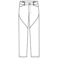 フォーク スリムストレートパンツ ブラック S HI301-9 1枚　スクラブ