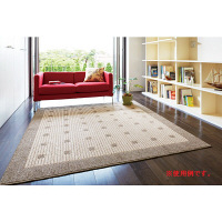 大一商事 ラグ モデナ BE 1850×1850mm ベージュ 4993031192201　1枚　（直送品）