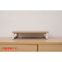 YAMAZENデスク上スタンド 机上台 モニター台 幅390×奥行250×高さ80mmナチュラル/アイボリーDTS-3925(NA/IV)