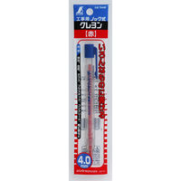 シンワ測定 工事用　ノック式クレヨン　4.0mm　赤 78446 1セット（10本）