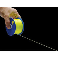 シンワ測定 ポリエステル水糸 リール巻 太 0.8mm 270m 蛍光イエロー 78478 1セット(10個)