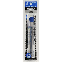 シンワ測定　工事用　ノック式クレヨン　7.0mm　黒　78463　1セット（10本）　（直送品）
