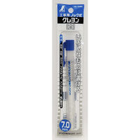 シンワ測定　工事用　ノック式クレヨン　7.0mm　白　78465　1セット（10本）　（直送品）
