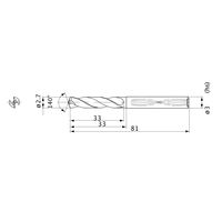 三菱マテリアル WSTARドリル MWS0270LB:VP15TF 1本（直送品）