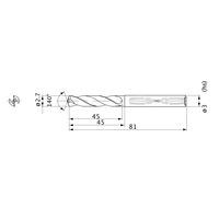 三菱マテリアル WSTARドリル MWS0270XB:VP15TF 1本（直送品）
