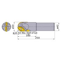 三菱マテリアル SRM2形ボールエンドミル SRM2500SNLM 1個（直送品）