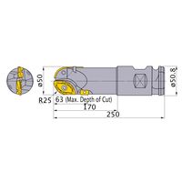 三菱マテリアル SRM2形ボールエンドミル SRM2500WNLM 1個（直送品）