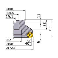 三菱マテリアル AHX型正面フライス AHX640WL16016F 1個（直送品）