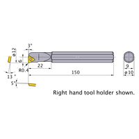 三菱マテリアル F形ボーリングバー FSTU110R 1個（直送品）