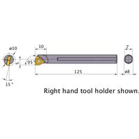三菱マテリアル 小径F形ボーリングバー FSWL108L 1個（直送品）
