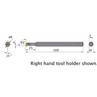 三菱マテリアル 小径F形ボーリングバー FSWL108LM 1個（直送品）