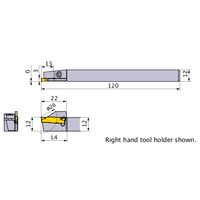 三菱マテリアル GYシリーズ外径用ホルダー GYSR1212JX00ーF13 1個（直送品）