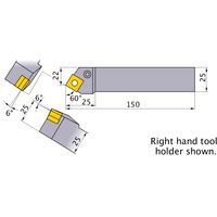 三菱マテリアル LLバイト PSTNL2525M12 1個（直送品）