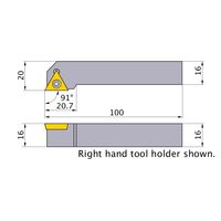 三菱マテリアル SPバイト STGCL1616H16 1個（直送品）