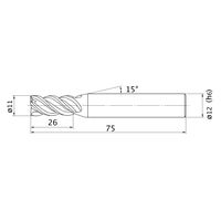 三菱マテリアル エムスターエンドミル MSMHDD1100 1本(1個)（直送品）