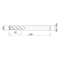 三菱マテリアル エムスターエンドミル MSMHZDD2000 1本(1個)（直送品）