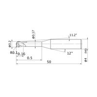 三菱マテリアル インパクトミラクルエンドミル VF2XLBR0010N005S04 1本（直送品）
