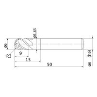 三菱マテリアル スマートミラクルエンドミル VQ4SVBR0300 1本（直送品）
