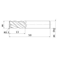 三菱マテリアル スマートミラクルエンドミル VQMHVRBFD0600R030 1本（直送品）