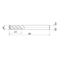 三菱マテリアル スマートミラクルエンドミル VQMHZVOHD0600 1本（直送品）
