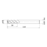 三菱マテリアル スマートミラクルエンドミル VQMHZVOHD1600 1本（直送品）