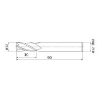 三菱マテリアル エムスターエンドミル MS4MCD1200 1本（直送品）