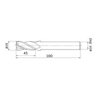 三菱マテリアル エムスターエンドミル MS4MCD1800 1本（直送品）