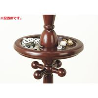 ファミリー・ライフ クラシック調木製ポールハンガー ブラウン 高さ1800mm 1台　（直送品）