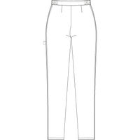 ルコックスポルティフ スリムストレッチパンツ ホワイト L UQW2034 ナースパンツ レディスパンツ