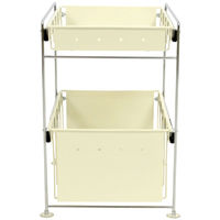 ビーワーススタイル 洗面下ラック2段 幅270×奥行340×高さ377mm ホワイト YA-810011 1台　（直送品）