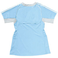 adidas レディスチュニック丈スクラブ サックス M SMS001-11 1枚　スクラブ（直送品）