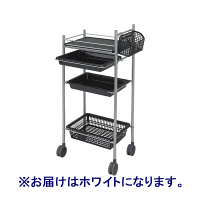 松吉医科器械 カラーアプリワゴン ホワイト 001WH 1台 23-3400-00-01　マツヨシカタログ（直送品）