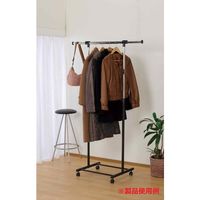 ルミナス ハンガーラック プッシュ式ハンガー「シングル2段式」 上げ下げ簡単　幅調整可能62.5-103cm GPH-60P-2 1台　（直送品）