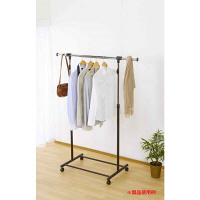 ルミナス ハンガーラック プッシュ式ハンガー「シングルプラス」 瞬間上げ下げ キャスター付 幅調整可能80-130cmGPH-80PSG 1台　（直送品）