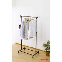 ルミナス ハンガーラック プッシュ式ハンガー「シングル」 瞬間上げ下げ キャスター付 幅80cm GPH-80SG 1台　（直送品）