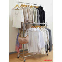 ルミナス ハンガーラック プロ ダブル キャスター付 クローム 幅100cm HPD-100CR 1台　（直送品）