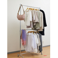 ルミナス ハンガーラック プロ シングル2段式 クローム 幅1005mm HPS2-100CR 1台　（直送品）