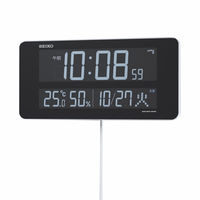 セイコータイムクリエーション セイコーC3 置き掛け時計 [電波 温湿度 カレンダー] 262×23×132mm DL208W 1個