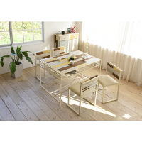 B.Bファニシング CHROME ダイニングテーブル CHDT-120 幅1200×奥行771×高さ750mm 1台（直送品）