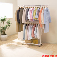 アイリスオーヤマ 伸縮パイプハンガー JPH-M110 ホワイト 1台　（直送品）