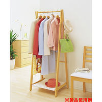 アイリスオーヤマ ウッディハンガー UHA-600 クリア 1台　（直送品）