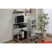 アイリスオーヤマ パソコンデスク PDT-6040 ダークブラウン/ホワイト 1台　（直送品）