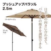 タカショー プッシュアップパラソル2.5mBE GSTY-P10BE 1本