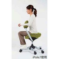 吉桂 iPole7（アイポール7）　オフィスチェア ノーマルキャスター ファブリック グリーン J0151 1脚　（直送品）