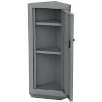 ナカバヤシ エレベーター用防災キャビネット　ダイヤルロック　スリムタイプ　ニューグレー 幅360×奥行230×高さ800mm EVC-102DN 1台（直送品）